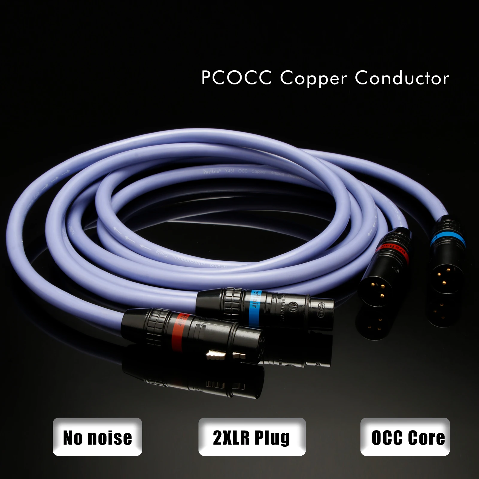 Pair RCA Signal Cable XLR Extensive Cable hifi audio Interconnect Wire CD Power Amplifier