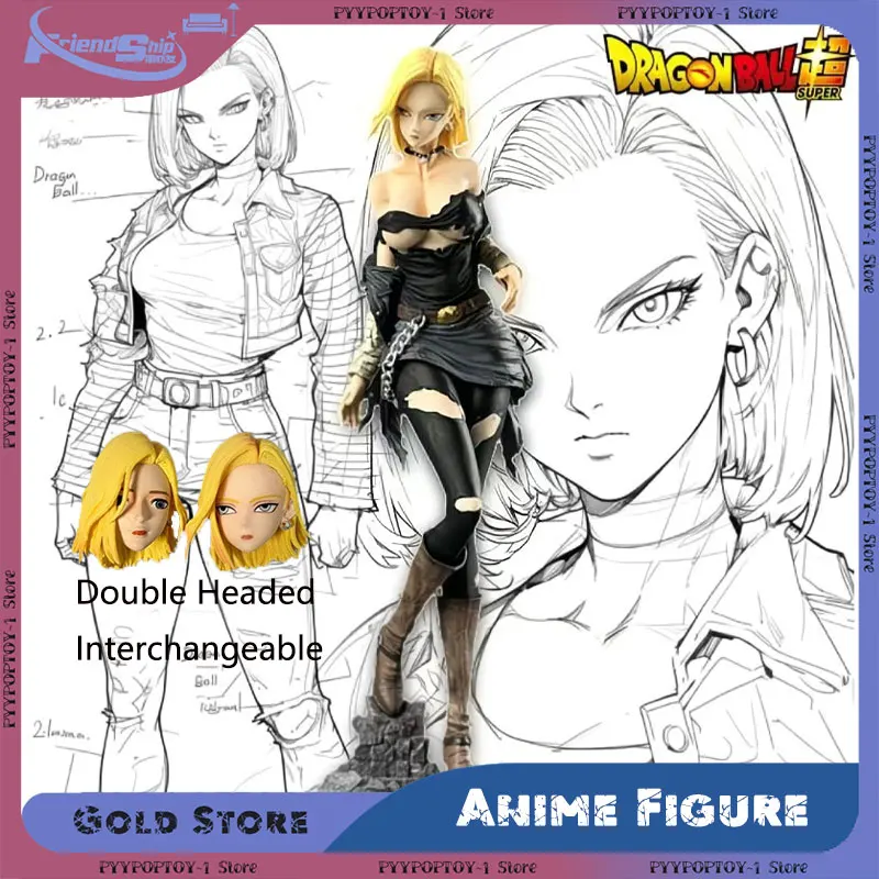 

Dragon Ball Z Anime Figure Sexy Android 18 Action Figurine PVC Model Statue GK Anime Merchandise Collection Decoration Toy Gift