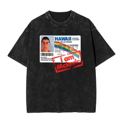 Mclovin Id Card Superbad Geek T Shirt  Hip Hop T-Shirts Short Sleeves Aesthetic Tops Beach Casual O-Neck Big Size Clothes