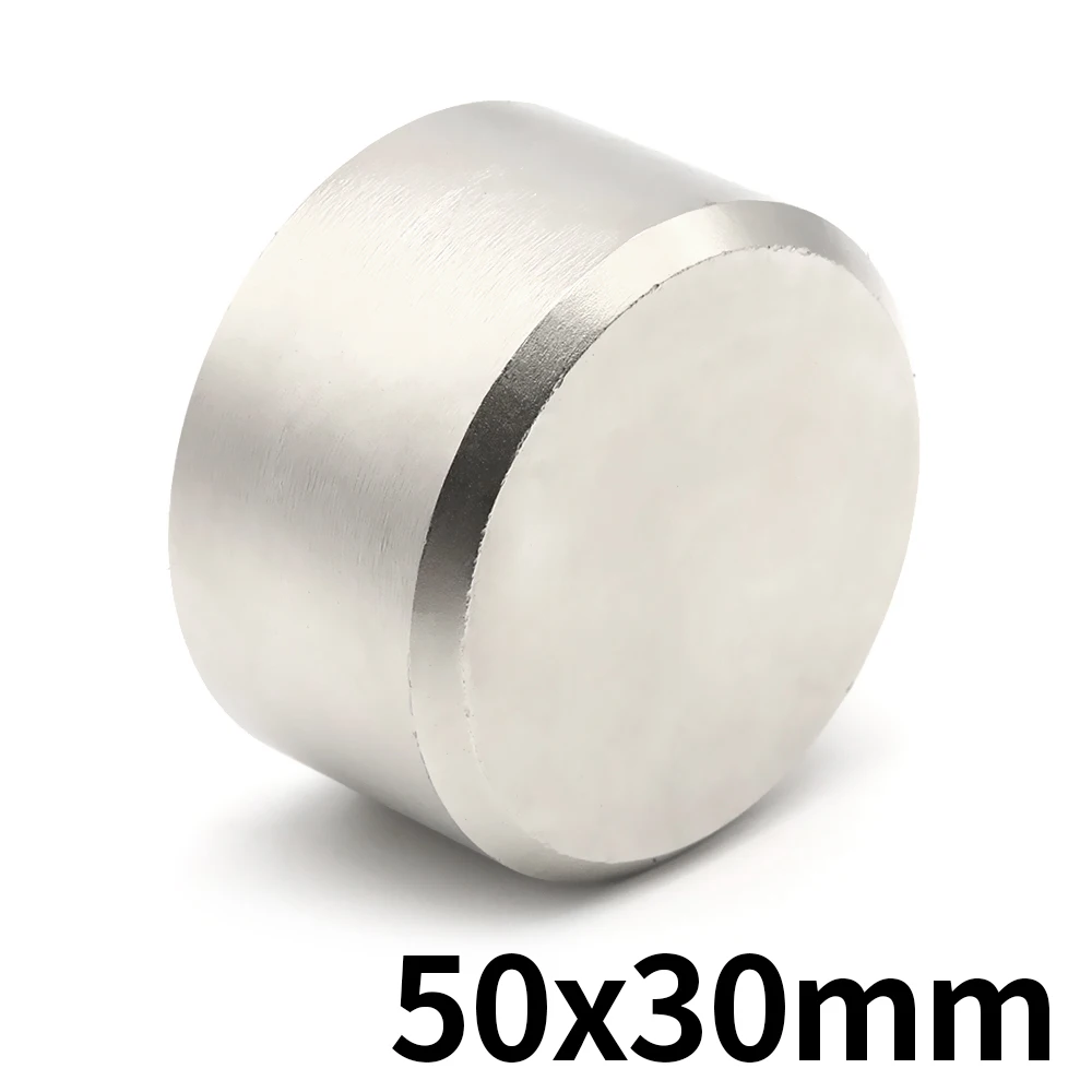 

Neodymium Magnet 50x30mm N52 Round Strong Search Magnet Neodymium Magnet Rare Earth Powerful Permanent 50*30 1Pcs