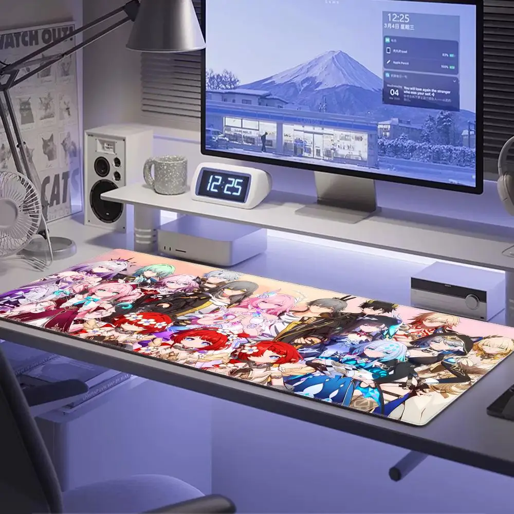 Amphoreus Chrysos Heir Mouse Pad New Non-slip Rubber Keyboard Mats Honkai Star Rail Cyrene Phainon HYBXAXC Computer Accessories