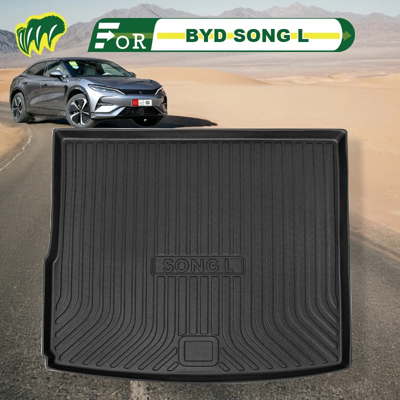 

For BYD SONG L 550/602/662km 2024 TPE Custom Fit Car Trunk Mat All Season Black Cargo Mat 3D Shaped Laser Measured Trunk Liners