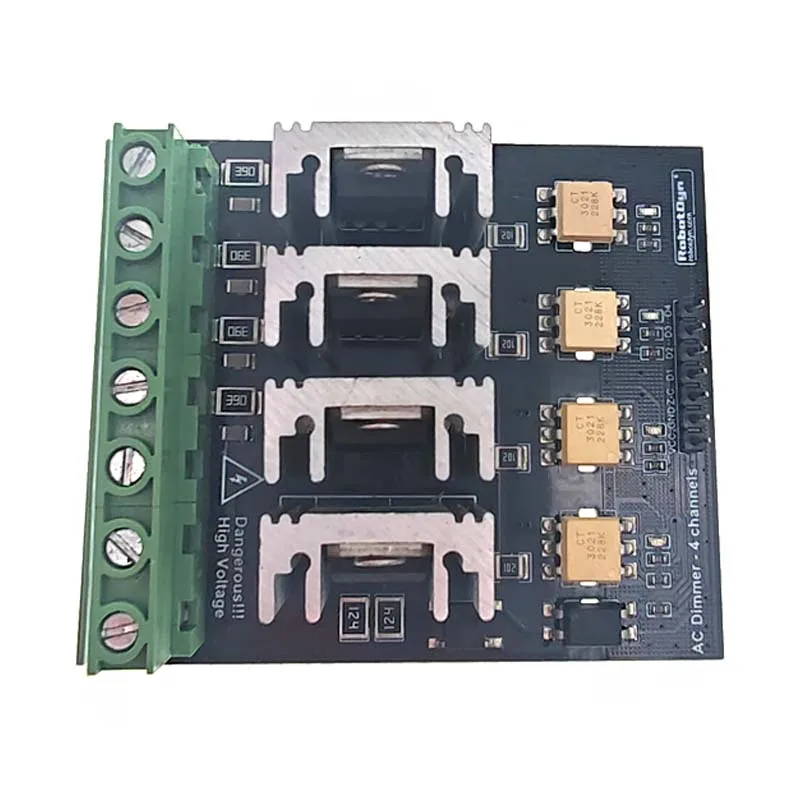 وحدة تحكم في خافت التيار المتردد مع WiFi ESP8266/ESP32 4 قنوات 3.3 فولت/5 فولت وحدة تعتيم التيار المتردد للمصابيح عناصر المشجعين مضخات منقي هواء #4