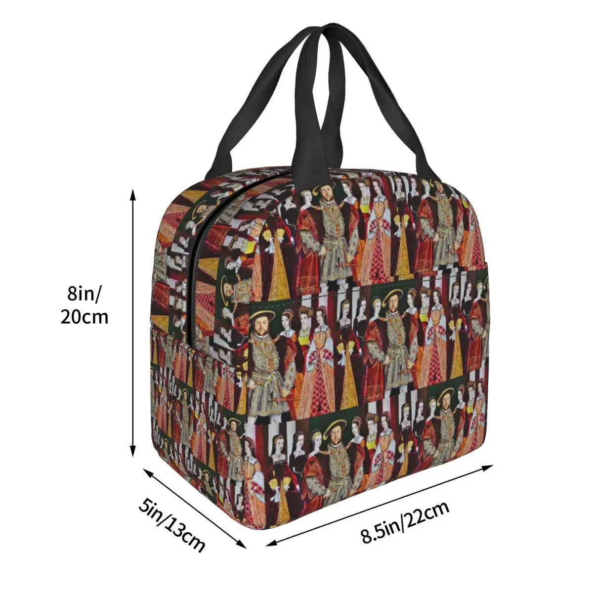 King Henry 8th And His Six Wives Lunch Bags Insulated Bento Box Lunch Tote Resuable Picnic Bag Thermal Bag for Woman Girl Travel