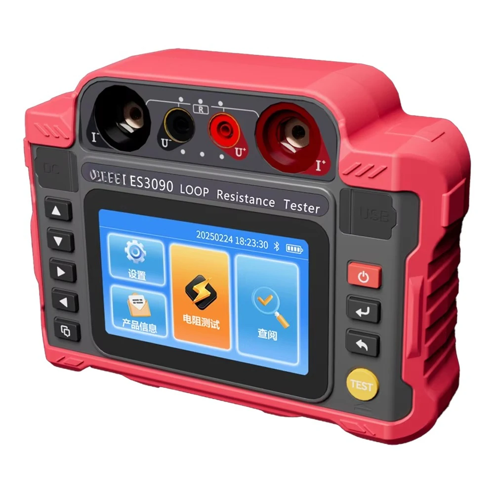 

ES3090 Portable Touch Digital Loop Resistance Tester Micro Ohmmeter Contact Resistance Tester