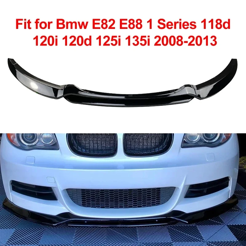 

For BMW 1 Series E82 E88 2008-2013 Front Bumper Lip Splitter Bumper Canard Lip Splitter Spoiler Diffuser Body Kit Protection
