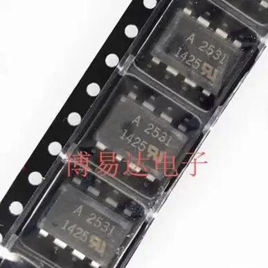 Package A2531 HCPL-2531 SMD SOP-8 Optocoupler Isolator Direct Shot 5-10 pcs