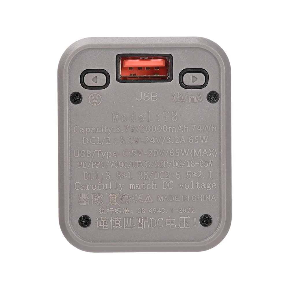 PD 65W DIY Batteriebox DC-Anschluss Schnellladung Powerbank Transparentes Powerbank-Gehäuse Schweißfreier 8-Zellen 18650 Batteriehalter – Detail 31