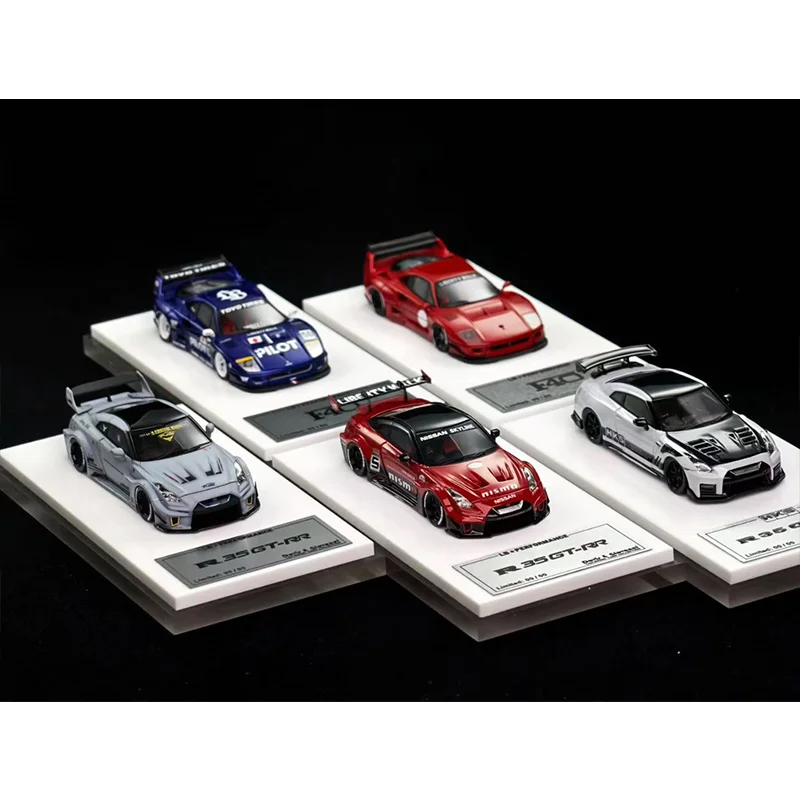 신제품 입고 Dg 1:64 R35 Gt-Rr Hks Lb F40 2025 Apa Xpo 전시회 한정판 미니어처 레진 자동차 모델 맞춤형 장난감 선물