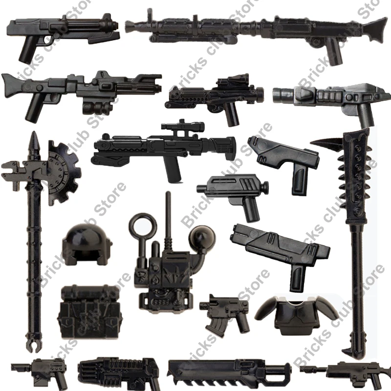 Military Trooper Force Vanguard Gun Weapons EC-17 Hold-out Blaster Star Building Blocks Wars Toys Figures MOC Bricks