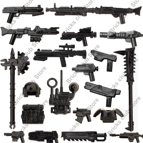 Military Trooper Force Vanguard Gun Weapons EC-17 Hold-out Blaster Star Building Blocks Wars Toys Figures MOC Bricks