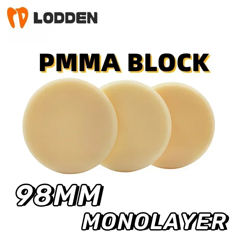 Dental Lab  Preshade Monochrome PMMA Block Open System (98mm)*12-25mm for dental lab CAD/CAM Dental lab Materials