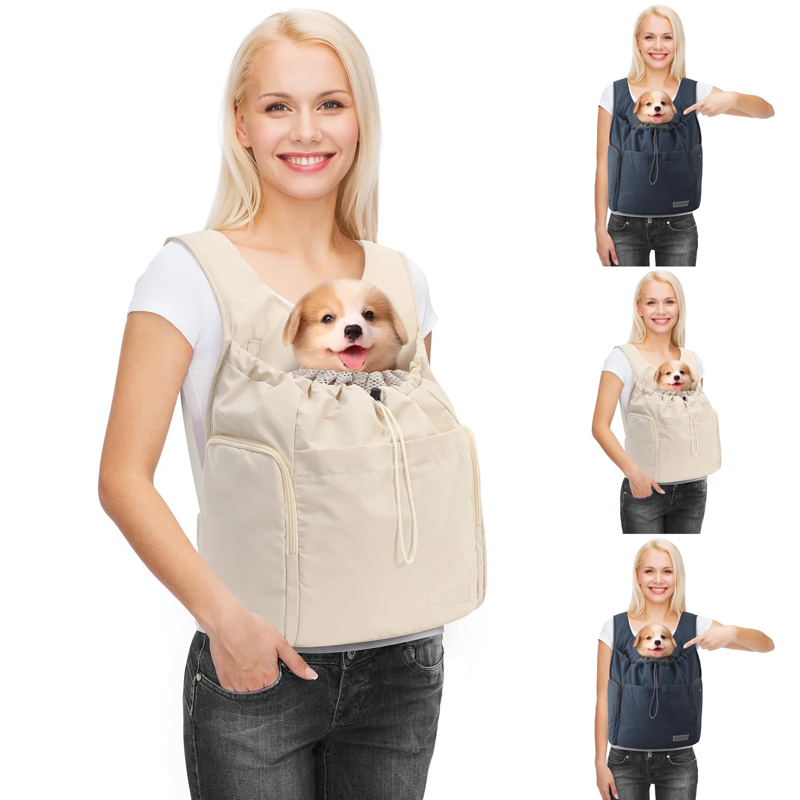 

Дышащий рюкзак-переноска для домашних животных, складная переноска для домашних животных, транспортная дорожная сумка, большой вместительный креативный передний рюкзак для домашних животных