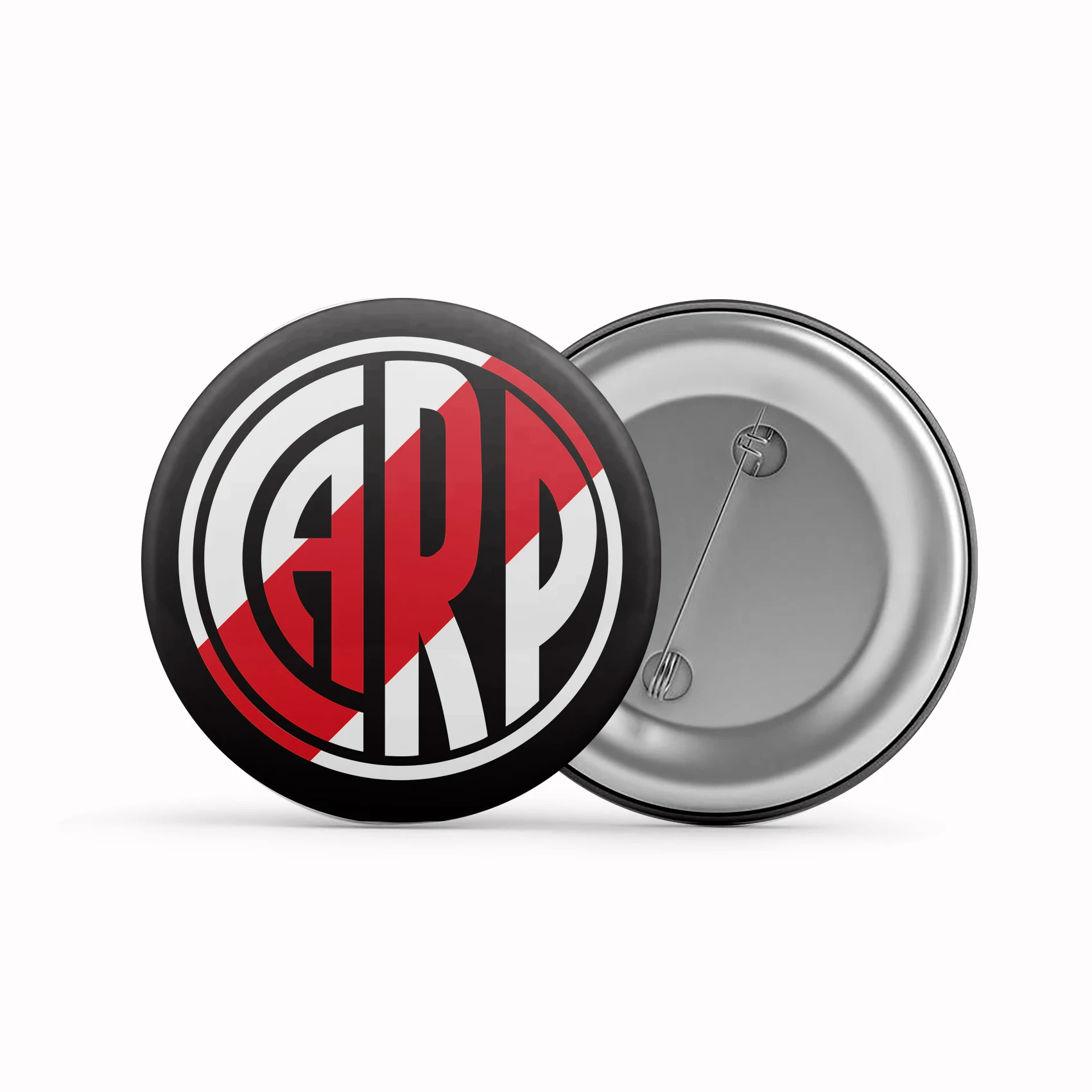 River Plate Brooch Badge 1.25in 1.5in 1.7in 2.3in Support Custom Personalised Metal Badges Gifts Commemorate Souvenir HZ-128