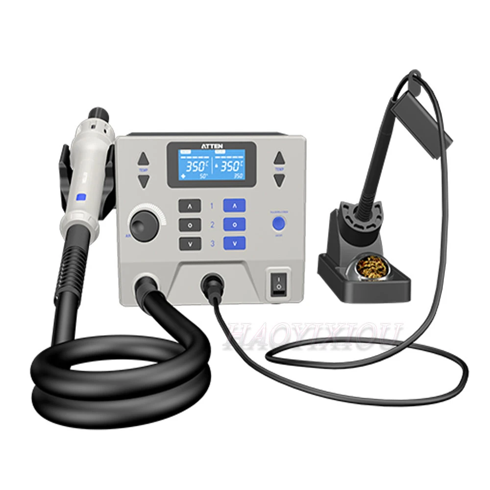 ATTEN ST-8902D 8602D 2in1 Digital BGA Rework Station 1300W Hot Air Gun 90W Soldering Iron Solder Station Welding Tool 862D