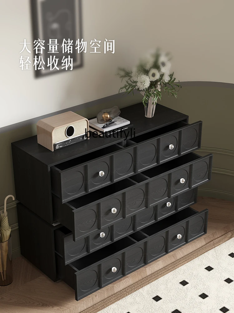 American Bedroom Solid Wood Storage Cabinet Chest of Drawers Chest of Drawer Clothes Closet Free Bedroom Wall Locker