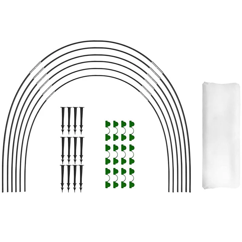 ABFW Garden Hoops for Netting, Crop Protection Hoops,Cloches for Growing Vegetables,Rust-Free Grow Tunnel