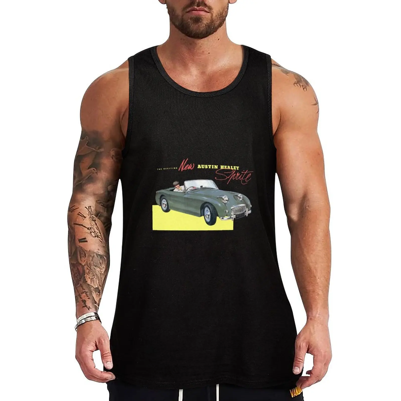 AUSTIN HEALEY SPRITE Tank Top Men's sleeveless t-shirt bodybuilding gym clothes men t shirt