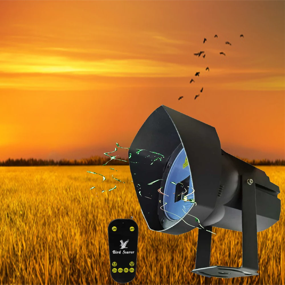 Outdoor Protector Tool Agriculture Wide Range Laser Acoustic Waterproof IP65 Pest Control Device Bird Repeller