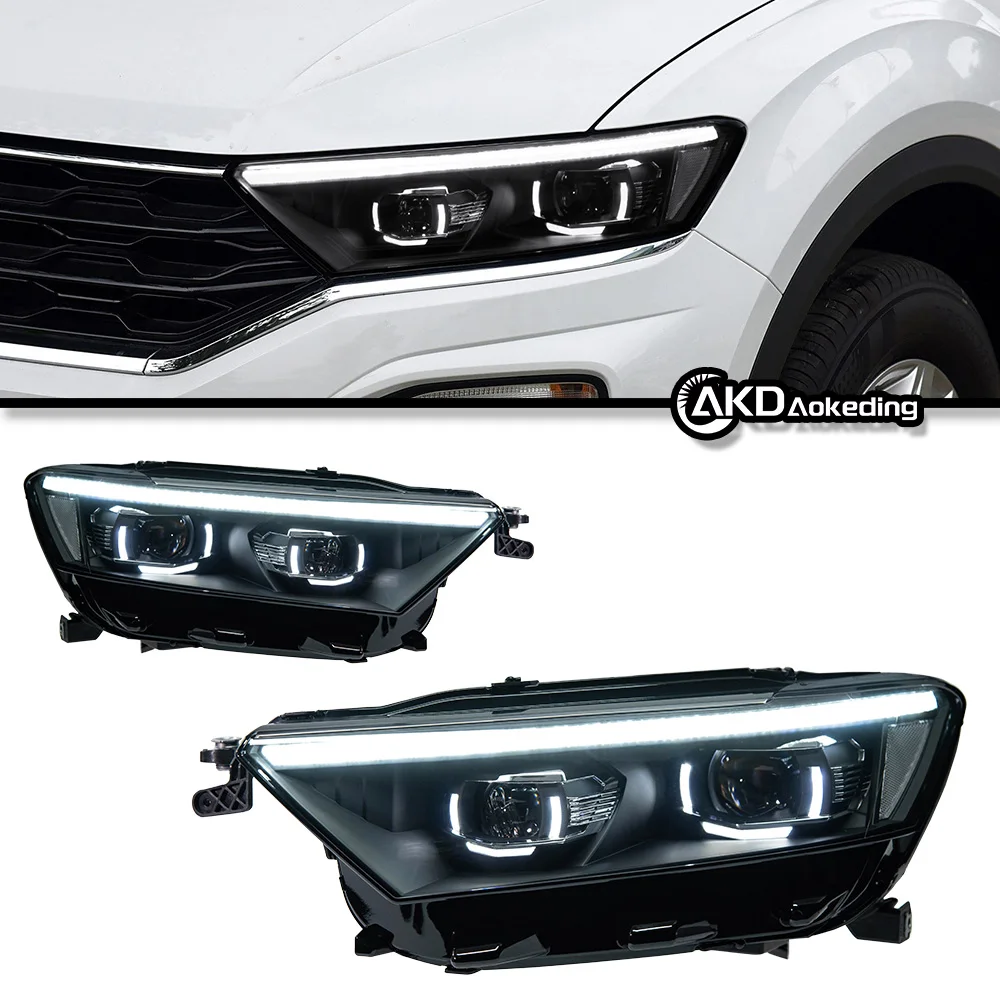 Headlight For VW T-ROC 2018-2024 12V Car автомобильные товары DRL Hella Xenon Lens Hella Hid H7 LED T ROC Aut