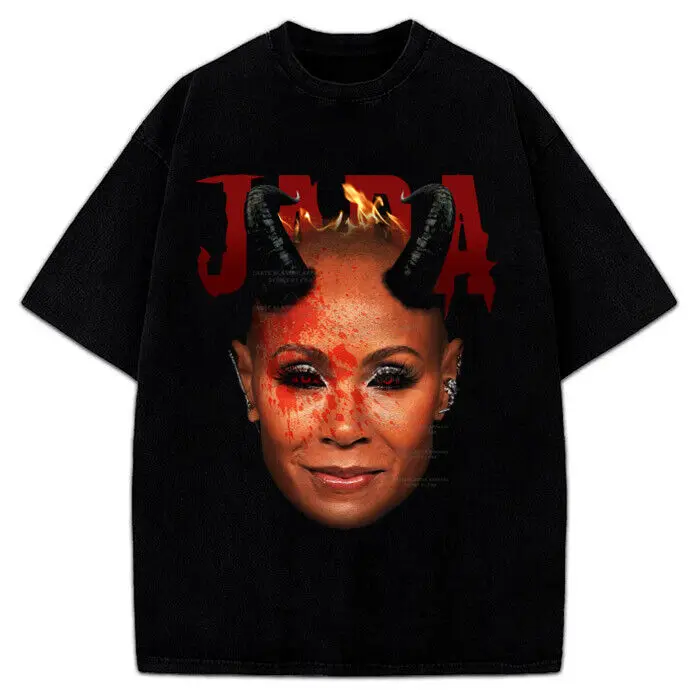 

Jada Pinkett Smith Devil Toxic Will Smith Chris Rock 2 Pac Funny Graphic T-Shirt