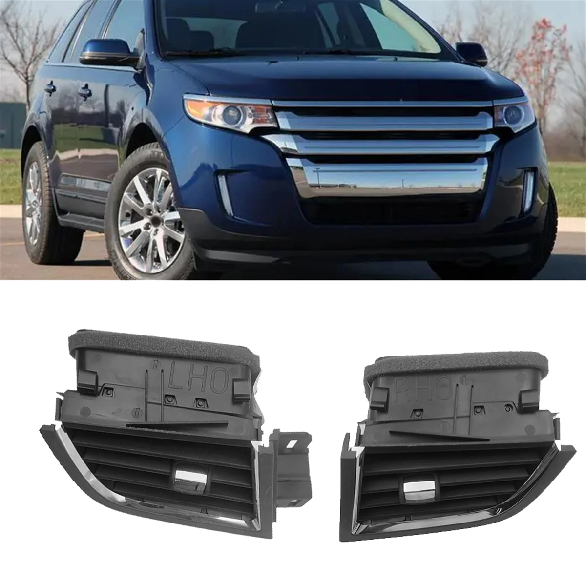 Painel de ar ventilação grelha para Ford Edge 2010-2014, saída de condicionamento, esquerda, BT4Z-19893-BA, BT4Z-19893-AA, BT4Z19893BB