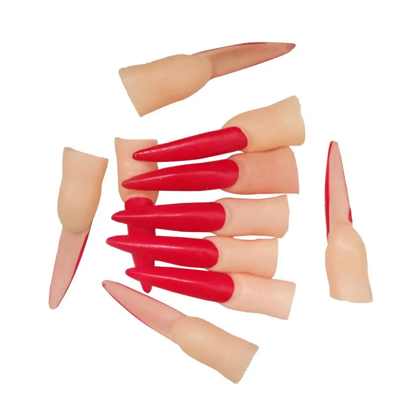 Long Witch Fancy Dress Fake Witches Nose Props Ghost Finger Nail Zombie Scary Cosplay DIY     Halloween