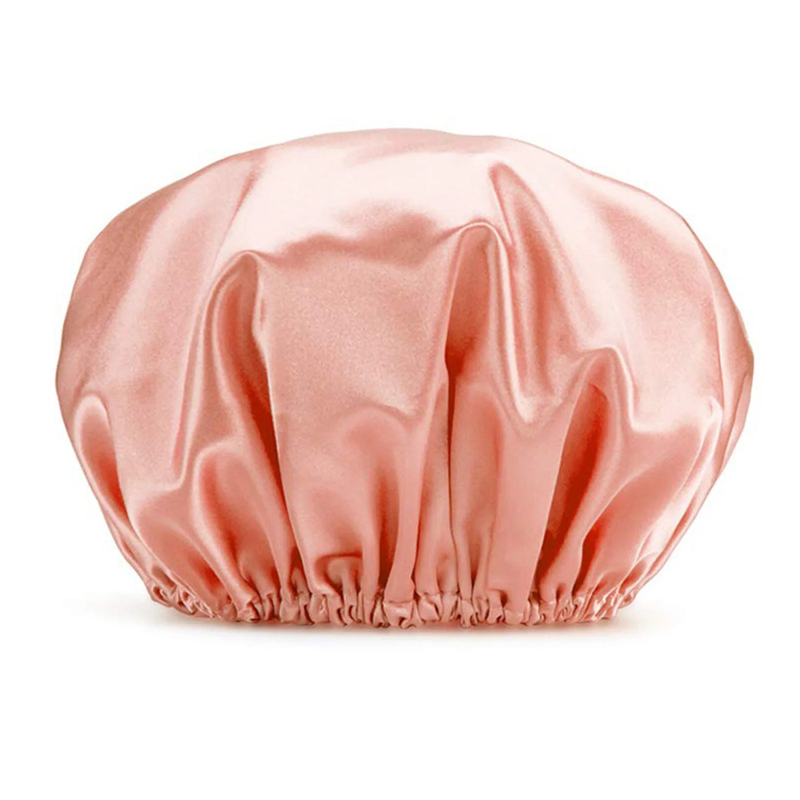 Reusable Shower Cap Reusable Double Layers Waterproof Bathing Shower Hat For Long Hair