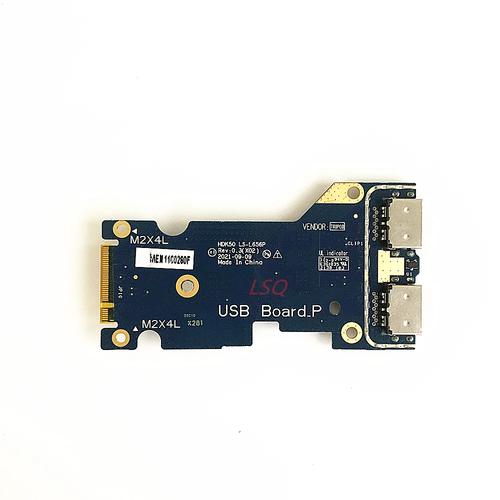 LS-L656P For Dell G15 5520 5521 G16 7620 Audio Ethernet LAN PORT IO Board CN-02P0CY 2P0CY 100% Test OK