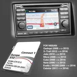 C1 V12 Connect 1 LCN1 V12 SD Memory Navi For Nissan juke x-trail 8GB 2022 Map Card Europa UK Navigation Card Freeshipping