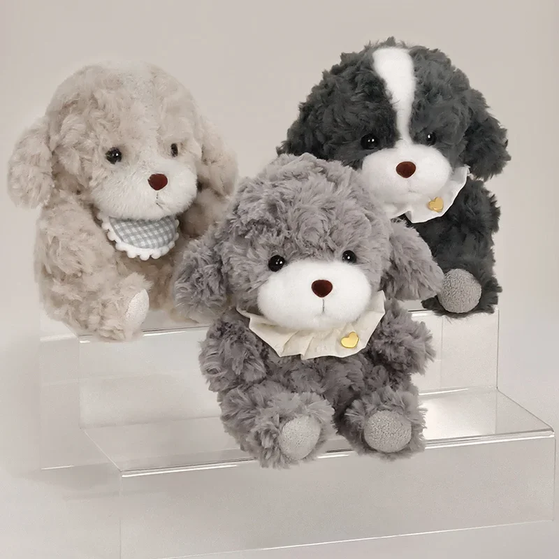

Creative Cute Teddy Dog Lucky Simulation Dog Poodle Plush Toys Handmade Realistic Figure Toy Plush Stuffed Animals 17cm