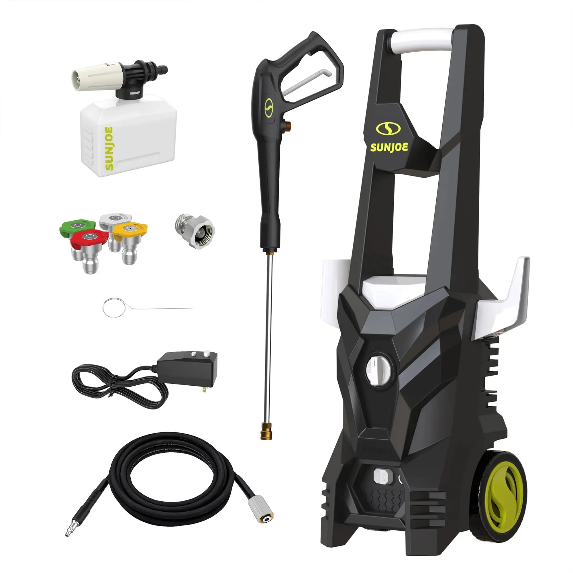 SPX100-GO Electric Pressure Washer, 13-Amp, 4 Nozzles, Foam Cannon