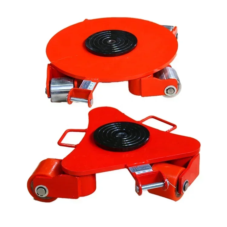 Multi Functional Dolly Skate Machine 6T Cast Iron Wheels Forklift Truck Used for Mobile Equipment Machinery Pallet Trolley