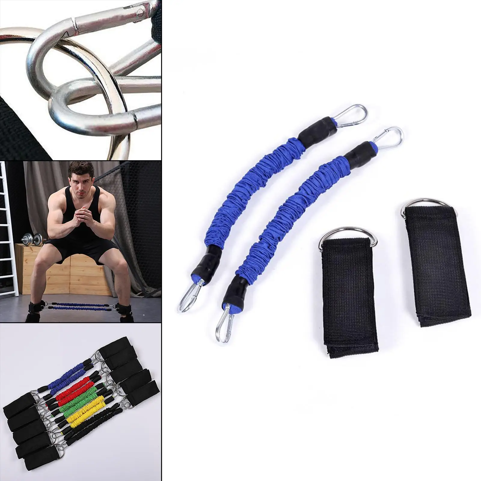 Taekwondo Leg Tension Rope Lower Limb Strength Training Elastic Band Leather Band Leg Explosive Force Training Wholesale