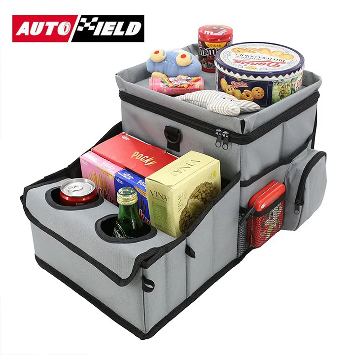 Car Seat Foldable Organizer Storage Box, Multi-Function Cup Holder Storage Box, Car Trash Tool Kit