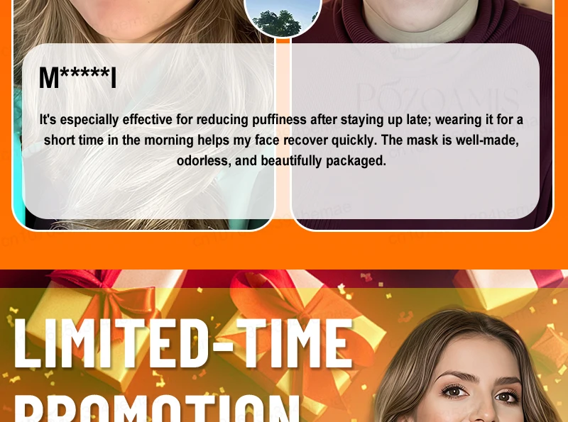 V-face Repair Mask, Eliminates double Chin, improves facial contouring, shaping bandage, quickly slims the face, removes masseter muscle, facial lifting band, anti-aging, deep hydration, creating a V-shaped face.