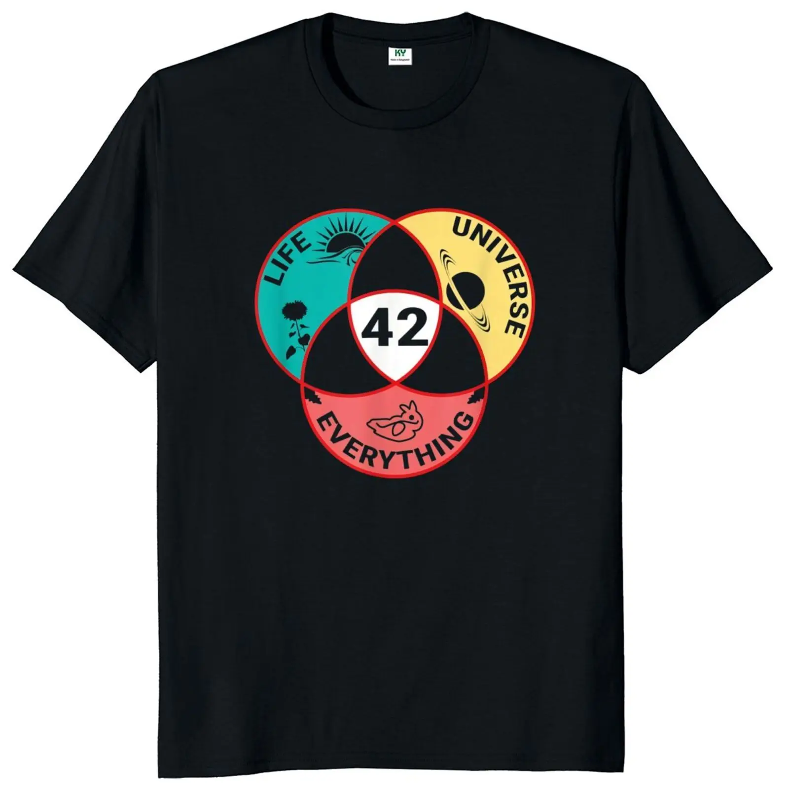 42 The Answer To Life Tshirt Universe And Everything Science Geek Nerd T Shirt The Hitchhiker's Guide To The Galaxy Camiseta