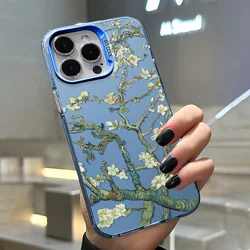 Art Van Gogh Oil Painting Cartoon Phone Case For iPhone 15 14 13 12 11 Pro Max Mini X XR XS SE 8 7 Plus Colorful Cover Silicone