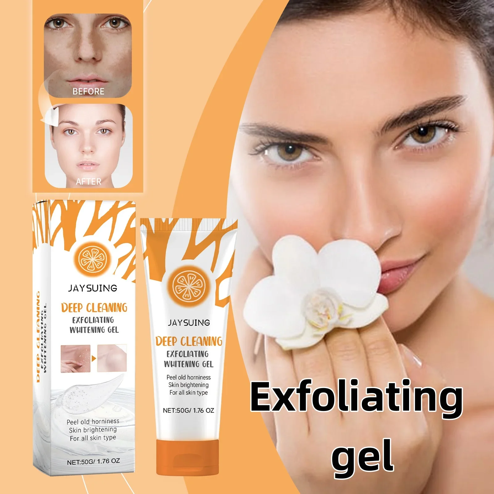 Nicotinamide Exfoliating Gel Facial Scrub Cleanses The Skin Keratin Moisturizes And Brightens The Skin Body Care Product 50g