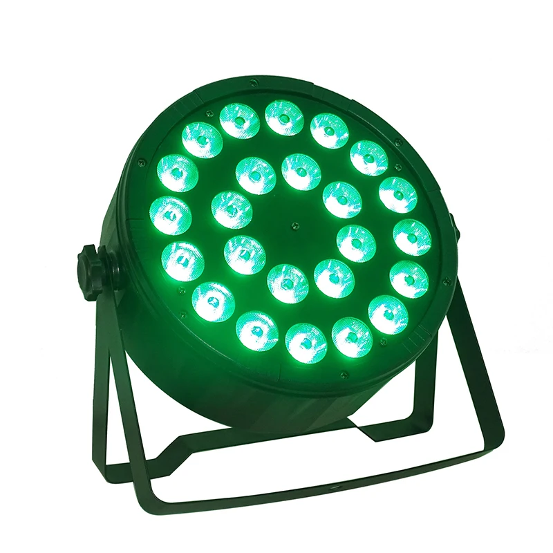 

24*12W RGBWA+UV 6 In 1 LED Plastic Par Light Stage Effect For DJ Disco Party Holiday DMX 512 Sound Musci Modes Flate PC Lamp