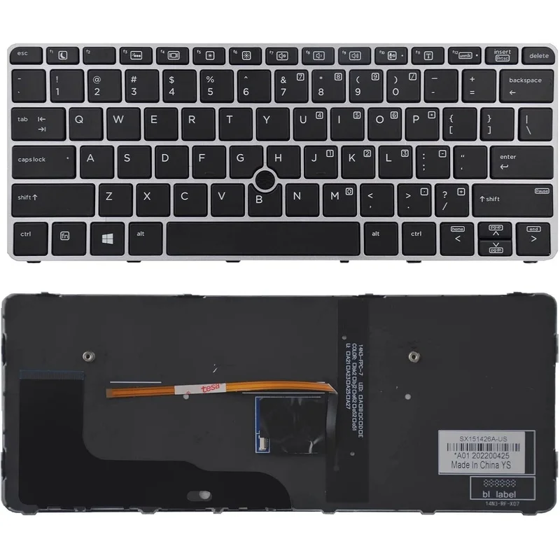 S  NEW FOR HP EliteBook 725 820 G3 G4 Backlit Keyboard  826630-001