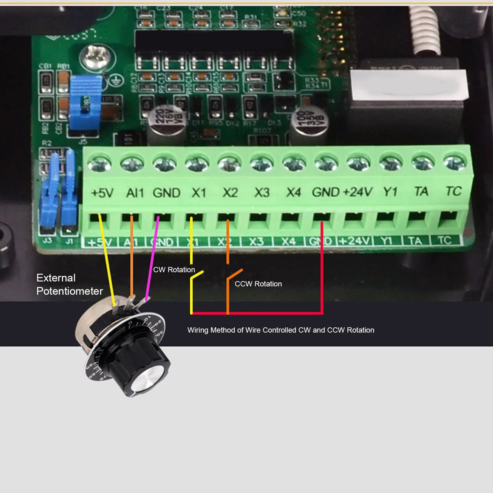 2.2KW Variable Frequency Inverter Drive 3 Phase 380‑440V Input 3 Phase 0‑440V Output Vector Converter Frequency Inverter