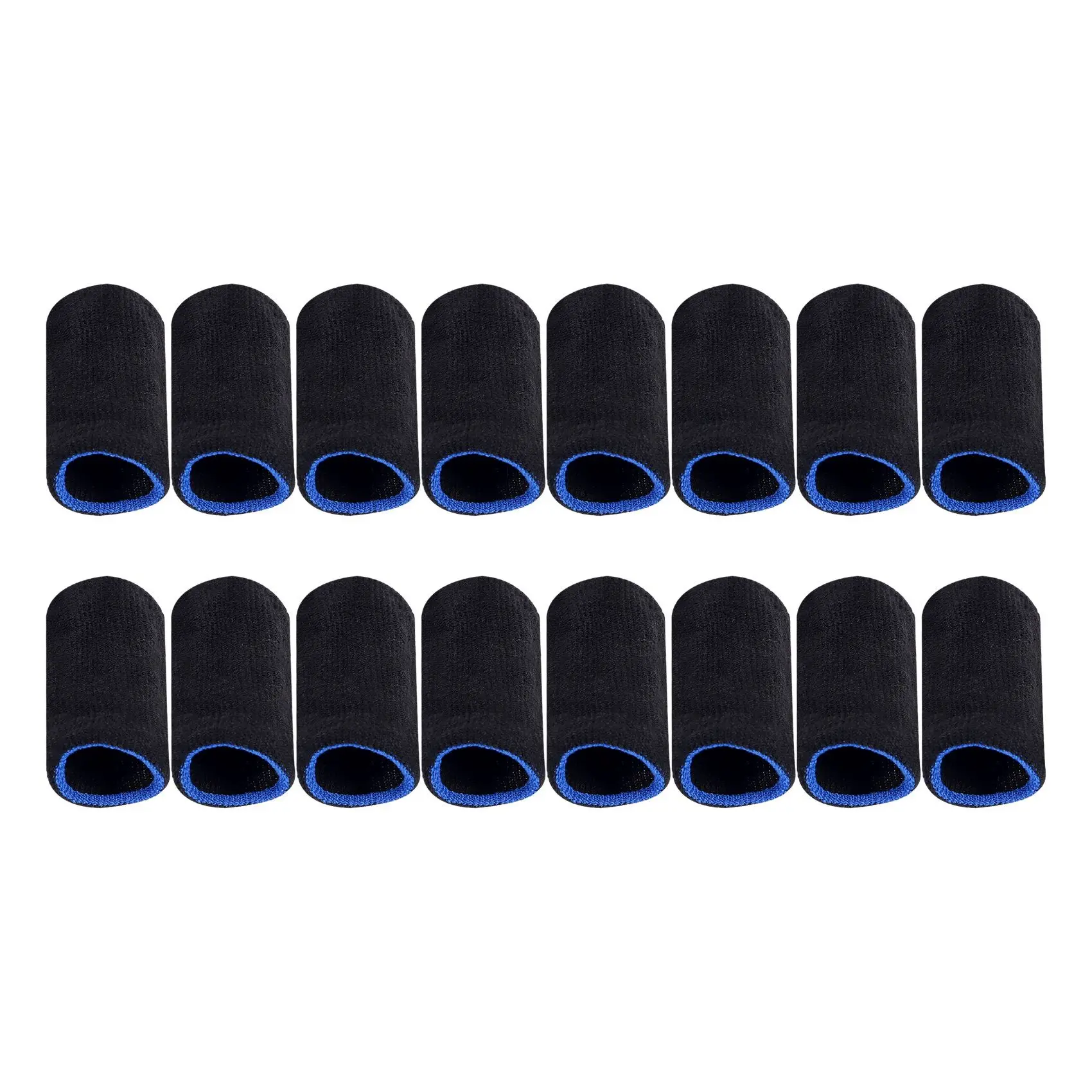 Finger Fiber Carbon Sleeves para PUBG Mobile Games, 16 Pcs, 18 Pin, Press Screen