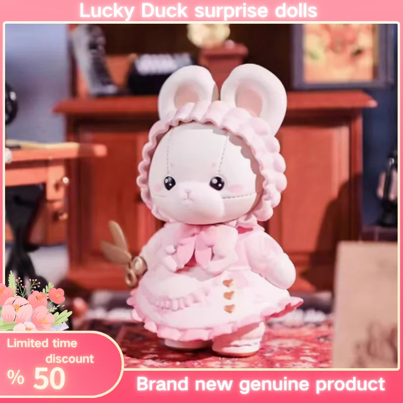 Auténtica serie Mokiya Garden, regalo de conejo individual de Año Nuevo, estatuilla de exhibición, caja ciega, juguete de moda, diseño de conejo coleccionable