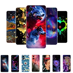For Motorola G Stylus 5G 2024 Case Black TPU Soft Silicone Phone Cases Cover For Moto G Stylus 5G 2024 Wolf Shockproof Fundas