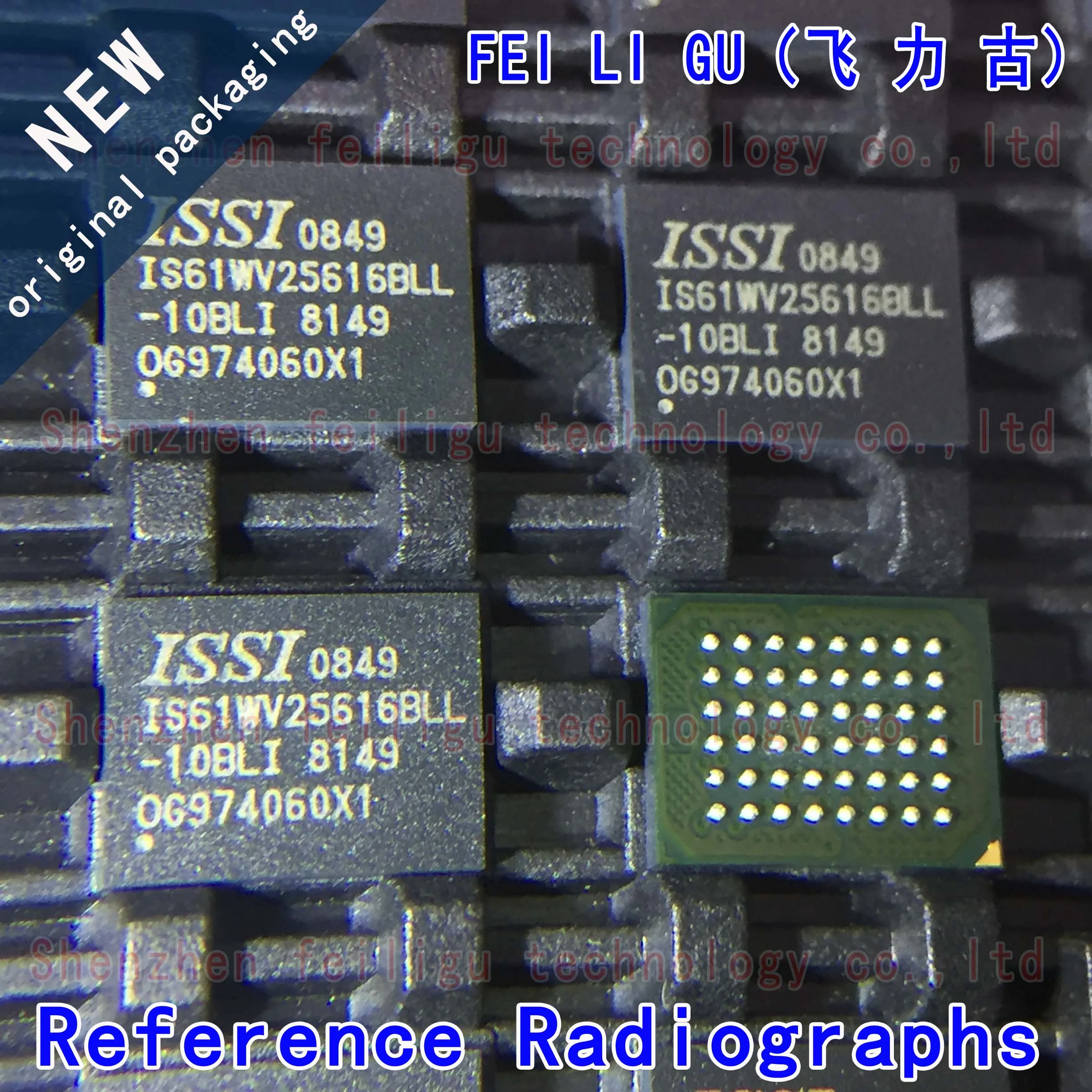1/10/30PCS 100% New Original IS61WV25616BLL-10BLI IS61WV25616BLL Package:BGA48 SRAM Memory 4Mb Chip
