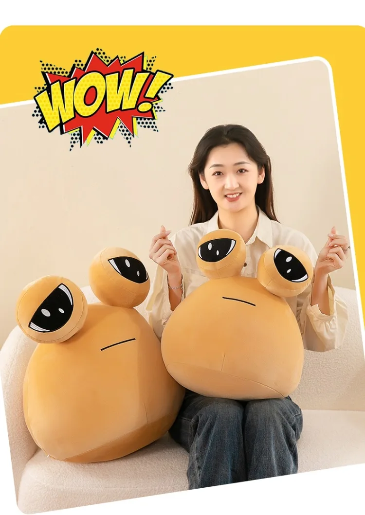 10-40 cm Hot Game My Pet Alien Pou Plüschtier Furdiburb Emotion Alien Stofftier Sofakissen Puppe Black Friday Geschenk für Mädchen – Detail 18