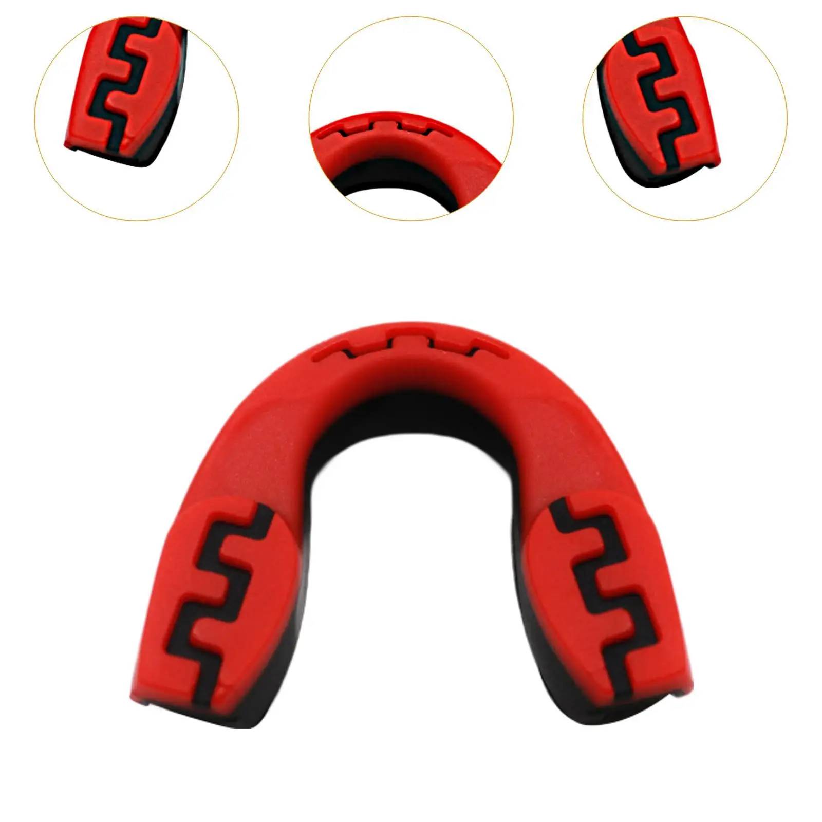 واقي الفم الرياضي للبالغين EVA واقي الفم المريح الناعم لحماية الفم للمصارعة التايكوندو الرجبي كرة السلة #6