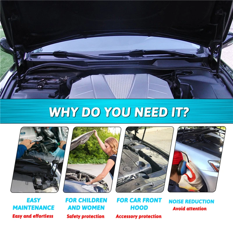 

2Pcs Car Front Bonnet Hood Gas Lift Support Shock Struts For Lexus IS250 IS300 IS350 IS F 2005-2013 Auto Accessories