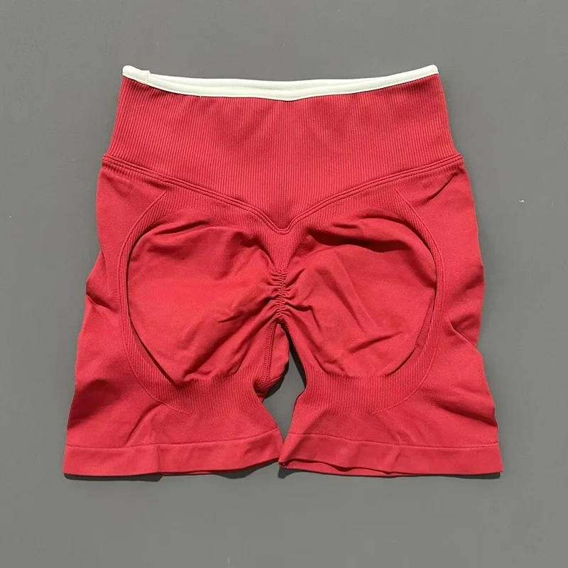 HISTELLO Ignite Sculpt Scrunch Shorts für Damen, Nahtlose Niedriggeschnittene Scrunch-Shorts mit Po-Lifting-Effekt, Sexy Gym Yoga Fitness Workout Biker-Shorts – Detail 17